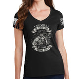 Ladies You Would Be Too Loud V-Neck T-shirt Style001