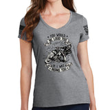 Ladies You Would Be Too Loud V-Neck T-shirt Style001