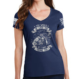 Ladies You Would Be Too Loud V-Neck T-shirt Style001