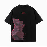 ZERO TWO UNISEX ANIME INSPIRED VINTAGE OVERSIZED TEE-[FRONT]