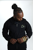 STREET FIGHTER - 'Blanka Electric Thunder' Embroidered Full-Zip Hoodie - Black