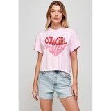 Cowgirl Power Vintage Graphic Crop Top