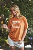 Pickleball Puff Print Mineral Graphic Top