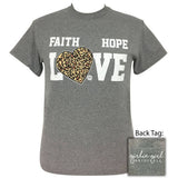 Leopard Heart-Graphite Heather SS-2033