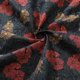 Valentine's Day Men's Hawaiian Shirt Serenity in Bloom Print By Mahhima Bansal Cotton Button-down Short Sleeve Aloha Shirt Serenity In Bloom By Mahhima Bansal