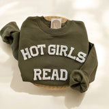 Hot Girls Read Sweatshirt, Books Sweatshirt