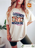 Sandlot Legends Never Die Baseball Squad Tee