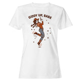 Giddy Up Cowgirl Babe Women's T-Shirt White