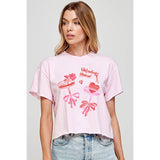 Valentine Please Graphic Crop Top