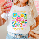 Let Kindness Bloom Women's Graphic Tee | Comfort Color