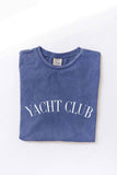 Yacht Club  Mineral Washed Graphic Top