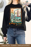 California Dreamin' Hand Drawn Graphix Terry Sweatshirts