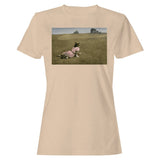 Cat Prairie Landscape Women's T-Shirt Natural