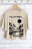 Feel the Sunset Desert Vibes Long Crop Top