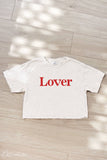 Lover  Cropped Mineral Graphic Top