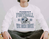 Dallas Comfort Colors Football Sweatshirt For Trendy Unisex