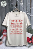 Merry Christmas Ya Filthy Animal Graphic Top