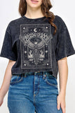 Roam Free Bird Mineral Graphic Long Crop Top