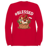 #Blessed Easter Bunny Lamb Men's Sweatshirt