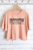 Howdy Cowboys Graphic Long Crop Top