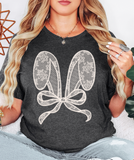 Lace Bunny Ears Easter - Dark Heather Gray
