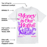 Dunk Active Fuchsia DopeSkill T-Shirt Money Is Our Motive Typo Graphic