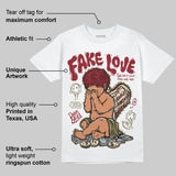 Dunk Dark Team Red/Burgundy Crush DopeSkill T-Shirt False Love Graphic