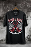 Rock and Roll Guitar Wings Graphic Top
