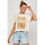 Zion Vintage  Graphic Crop Top