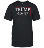 Derek Johnson Trump 45 47 The Dash Matters Graphic Shirt
