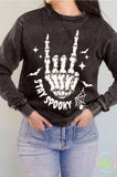 Stay Spooky Glow in the Dark Mineral Brushed Sweatshirt