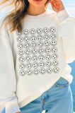 Smile Puff Graphic Brushed Sweatshirts