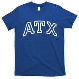 Atx Austin Tx Athletic Design In White Gift T-Shirt