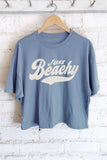 Just Beachy Graphic Long Crop Top