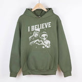 Believe Alien <3 Bigfoot Crewneck Sweatshirt Hoodie 296