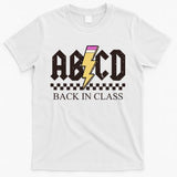 ABCD Back In Class Rock Vintage School T-Shirt