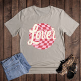 Valentine Checked Lover Graphic Tee