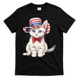 American Cat 4th Of July Cat Patriotic Cats American Shorthair Kitten T-Shirt
