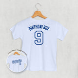 Birthday Boy Varsity #9 (Kids Back Print)