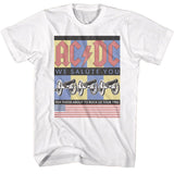 AC/DC - AC/DC Flag We Salute You Boyfriend Tee
