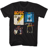 AC/DC - AC/DC Multi Albums Boyfriend Tee