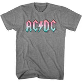 AC/DC - Pastel Gradient Logo Boyfriend Tee
