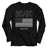 AC/DC - US Tour Flag Long Sleeve Boyfriend Tee