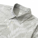 Men's Hawaiian Polo Shirt Short Sleeve 83% Recycled polyester 17% Spandex Yellow Aloha Aloha Escape