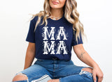 Vintage Mama Navy Mother's Day Graphic Tee