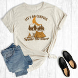 Retro Let's Go Camping Graphic Tee