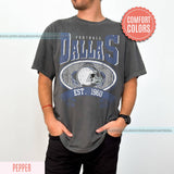 Vintage Dallas Football T-Shirt - Comfort Colors Fan Tee Unisex T-shirt, Sweatshirt, Hoodie, Long Sleeve Tee