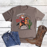 Christmas Giddy Up Pick Up Your Feet Graphic Tee