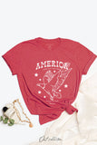 America Land of the Free Graphic T-Shirt