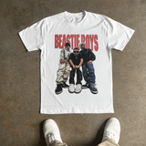 BEASTIE BOYS 'STAND OVER' HEAVY FADED WHITE TEE